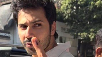 Varun Dhawan’s post voting moment