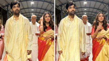 Mrunal Thakur, Adivi Sesh seek blessings at Tirupati ahead of Dacoit release