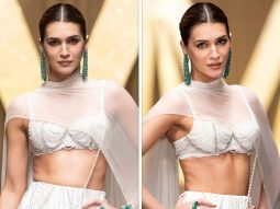 Kriti Sanon walks the ramp for Manish Malhotra at Dubai Fashion Week as sole showstopper