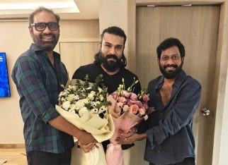 Peddi producer Venkata Satish Kilaru and director Buchi Babu Sana wish Ram Charan on the birth of twins