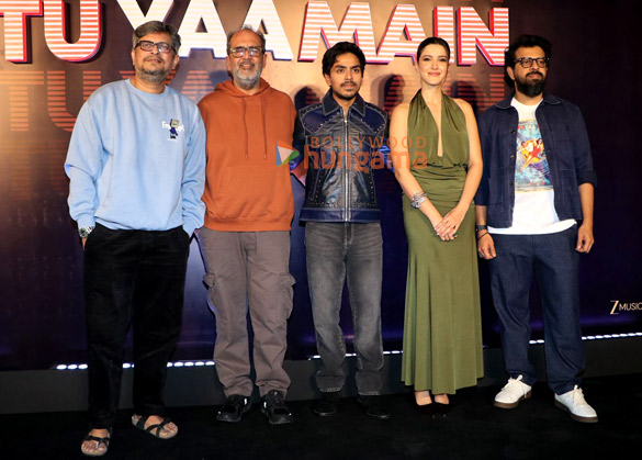 photos adarsh gourav shanaya kapoor aanand l rai and others attend the music album launch of the film tu yaa main 1