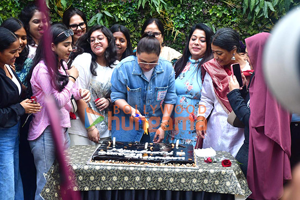 Photos: Rani Mukerji snapped at the success celebration of Mardaani 3