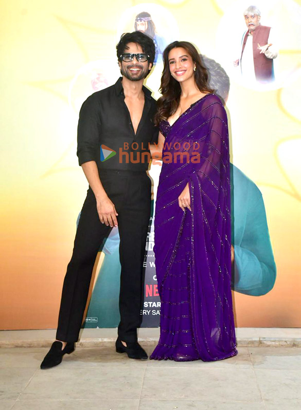 photos shahid kapoor tripti dimri avinash tiwary and vishal bhardwaj snapped promoting their film o romeo on the sets of the great kapil sharma show 3