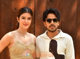 Photos: Shanaya Kapoor and Adarsh Gourav snapped promoting Tu Yaa Main