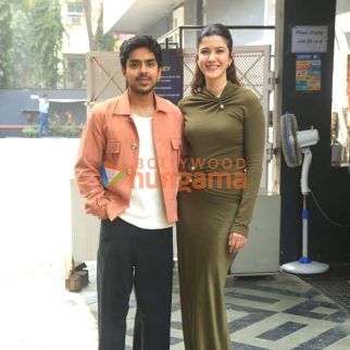 Photos: Shanaya Kapoor and Adarsh Gourav snapped promoting Tu Yaa Main