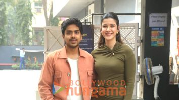 Photos: Shanaya Kapoor and Adarsh Gourav snapped promoting Tu Yaa Main