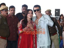 Photos: Vijay Deverakonda–Rashmika Mandanna make first appearance after wedding