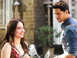 Tamannaah Bhatia and Sidharth Malhotra spotted filming a scooter scene in Vvan