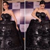 Uorfi wears 100 kg chocolate cake dress; feeds people in wildest fashion experiment yet