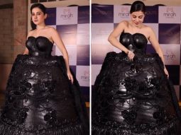 Uorfi wears 100 kg chocolate cake dress; feeds people in wildest fashion experiment yet