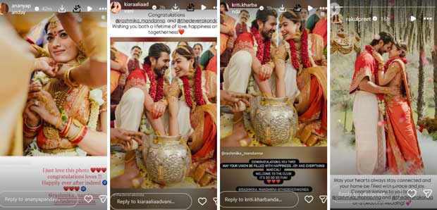 The ViRosh Wedding: Karan Johar, Kriti Sanon, Ananya Panday and others congratulate Vijay Deverakonda and Rashmika Mandanna