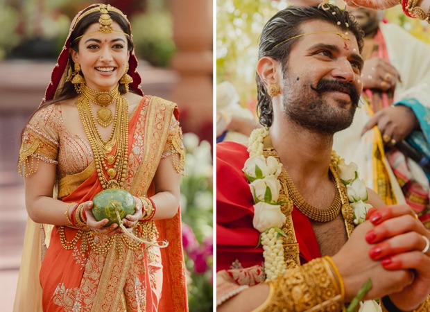 Vijay Deverakonda and Rashmika Mandanna Wedding: From temple gold to Vanasingaram weave, their looks are Deccan royalty redefined