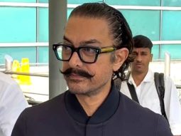 Aamir Khan spotted at the airport in his signature look