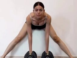 Alaya F never fails to surprise us with her innovative exercises