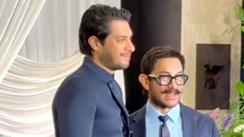 Aamir Khan pose with son Junaid Khan