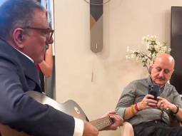 Boman Irani plays guitar for best friend Anupam Kher’s birthday