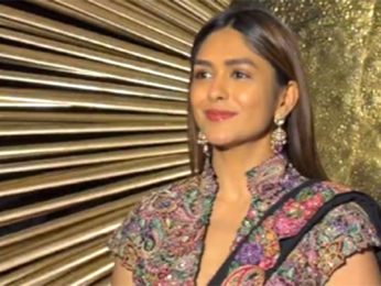Mrunal Thakur papped in a gorgeous saree