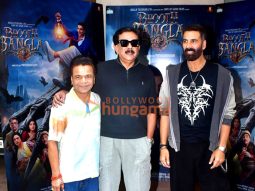Photos: Akshay Kumar, Rajpal Yadav, Priyadarshan snapped promoting their film Bhooth Bangla