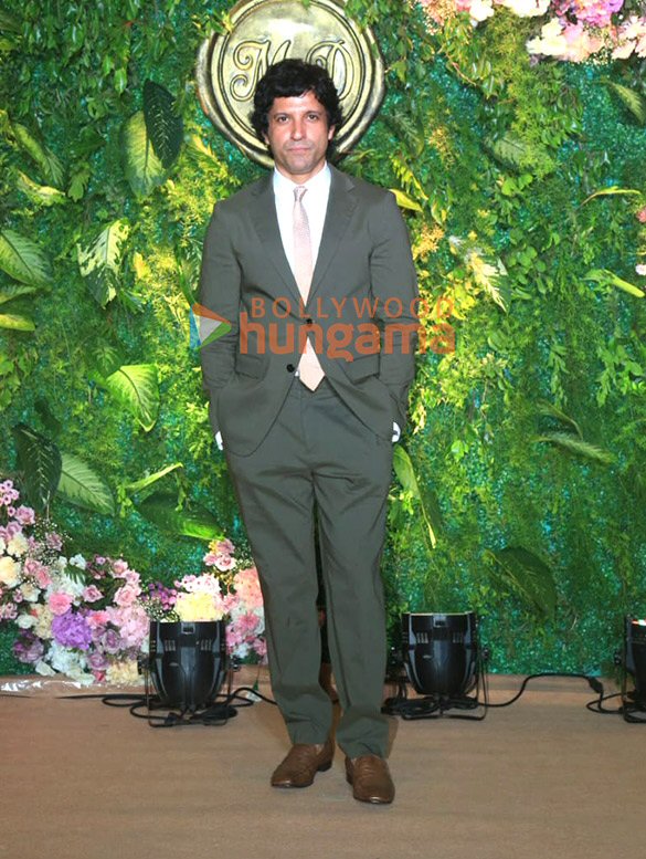 Photos: Farhan Akhtar, Neha Dhupia, Karan Johar and others at Komal Nahta’s son Mohak Nahta’s wedding reception