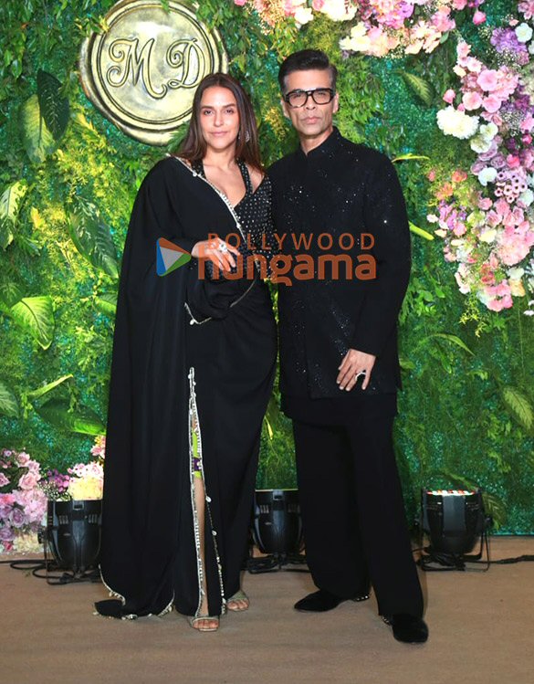 photos farhan akhtar neha dhupia karan johar and others at komal nahtas son mohak nahtas wedding reception 2