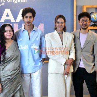 Photos: Mona Singh, Mihir Ahuja, and Nicholas Kharkongor snapped promoting Maa Ka Sum