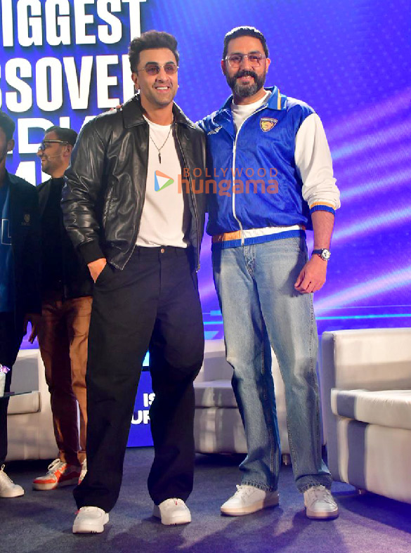 Photos: Ranbir Kapoor and Abhishek Bachchan snapped at ISGL launch Photos: Ranbir Kapoor and Abhishek Bachchan snapped at ISGL launch