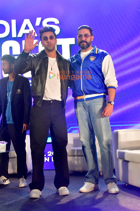 photos ranbir kapoor and abhishek bachchan snapped at isgl launch 5
