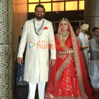 Photos: Ravi Bhangchandka and Eka Lakhani pose for paps after wedding