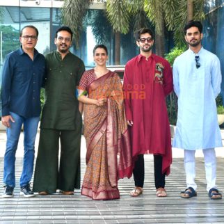 Photos: Sanya Malhotra, Aditya Rawal, Aditya Seal and others snapped at Abundantia Entertainment office in Andheri