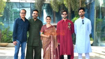 Photos: Sanya Malhotra, Aditya Rawal, Aditya Seal and others snapped at Abundantia Entertainment office in Andheri