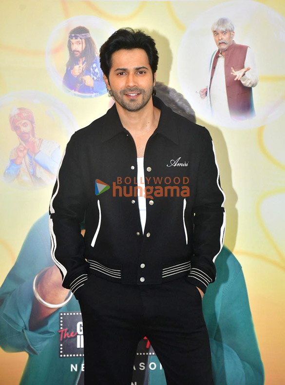 photos varun dhawan and david dhawan snapped on the sets of the great indian kapil show 1