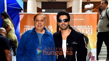 Photos: Varun Dhawan and David Dhawan snapped on the sets of The Great Indian Kapil Show