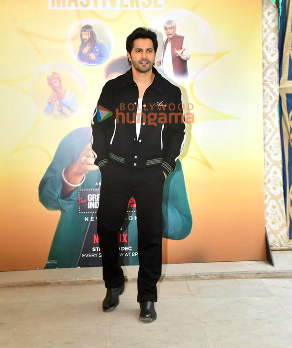 photos varun dhawan and david dhawan snapped on the sets of the great indian kapil show 5