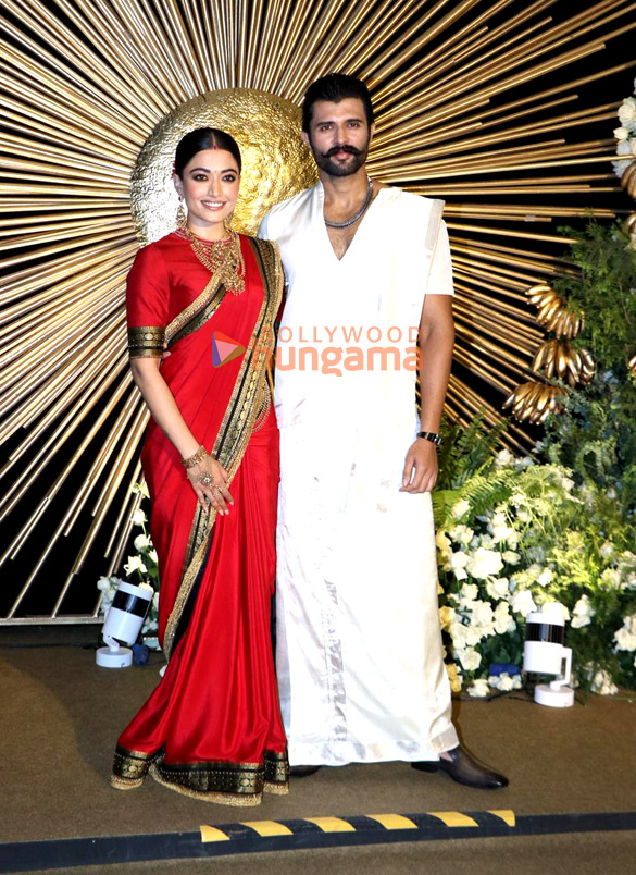 photos vijay deverakonda and rashmika mandanna snapped at their wedding reception 5