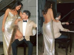 Priyanka Chopra stuns in Stella McCartney at Vanity Fair after-party; Nick Jonas complements in classic tuxedo