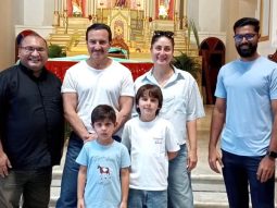 Saif Ali Khan and Kareena Kapoor Khan visit Bandra church with Taimur and Jeh; family moment goes viral