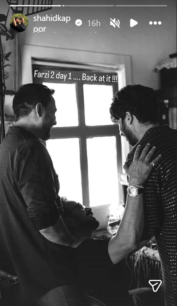 Shahid Kapoor begins shooting for Farzi Season 2; drops BTS glimpse as Sunny returns