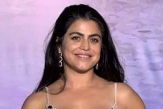 Shenaz Treasury in a silver shimmer gown