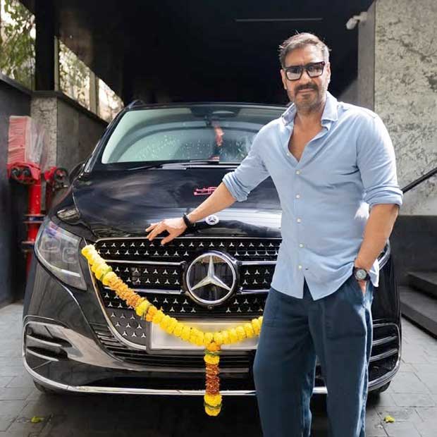 After Shah Rukh Khan, Ajay Devgn drives home the Rs 1.40 crore Mercedes-Benz V-Class on his 57th birthday