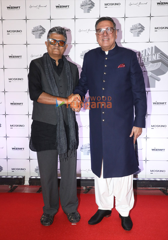 photos aamir khan javed akhtar rajkumar hirani anil kapoor sooraj barjatya and others grace the red carpet celebration of boma 36