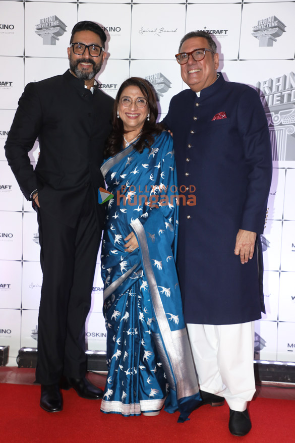 photos aamir khan javed akhtar rajkumar hirani anil kapoor sooraj barjatya and others grace the red carpet celebration of boma 40