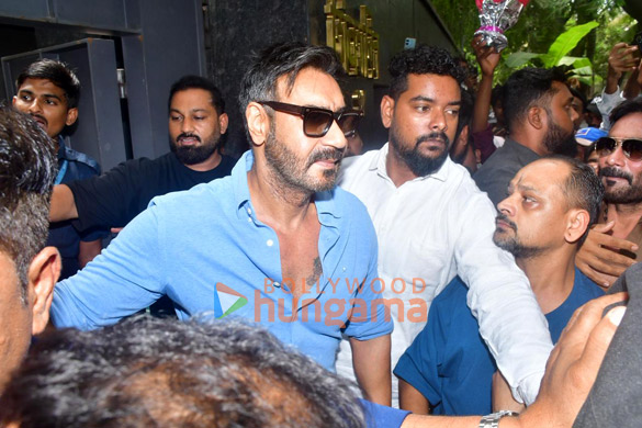 Photos: Ajay Devgn spotted near his residence on his birthday Photos: Ajay Devgn spotted near his residence on his birthday