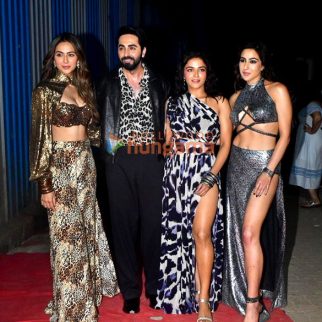 Photos: Ayushmann Khurrana, Sara Ali Khan, Rakul Preet Singh, Wamiqa Gabbi and others snapped during the song shoot of their film Pati Patni Aur Woh Do