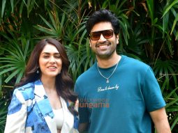Photos: Mrunal Thakur and Adivi Sesh snapped promoting Dacoit