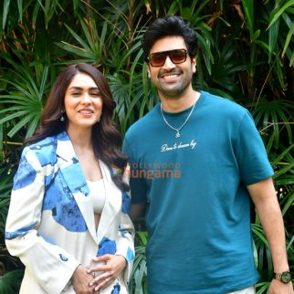 Photos: Mrunal Thakur and Adivi Sesh snapped promoting Dacoit