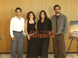 Photos: Rajkummar Rao, Sanya Malhotra, Archana Puran Singh and Abhishek Banerjee snapped promoting Toaster at BKC