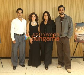 Photos: Rajkummar Rao, Sanya Malhotra, Archana Puran Singh and Abhishek Banerjee snapped promoting Toaster at BKC