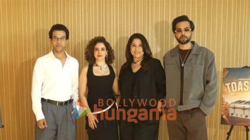 Photos: Rajkummar Rao, Sanya Malhotra, Archana Puran Singh and Abhishek Banerjee snapped promoting Toaster at BKC