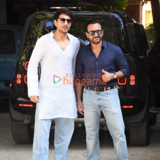 Photos: Saif Ali Khan and Ibrahim Ali Khan snapped at Octavius Sound Studio in Bandra