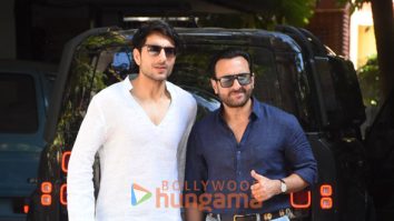 Photos: Saif Ali Khan and Ibrahim Ali Khan snapped at Octavius Sound Studio in Bandra